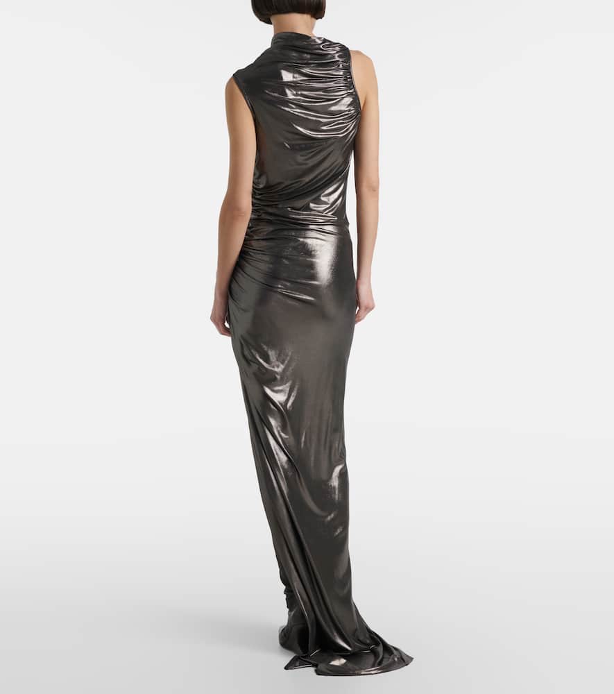 Ruched jersey gown