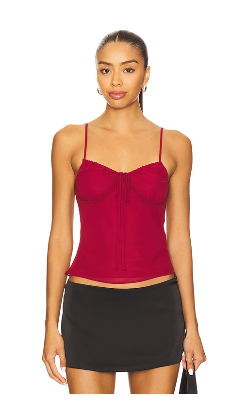 Bella Venice The Josephine Top in Burgundy.  XS also in L, M