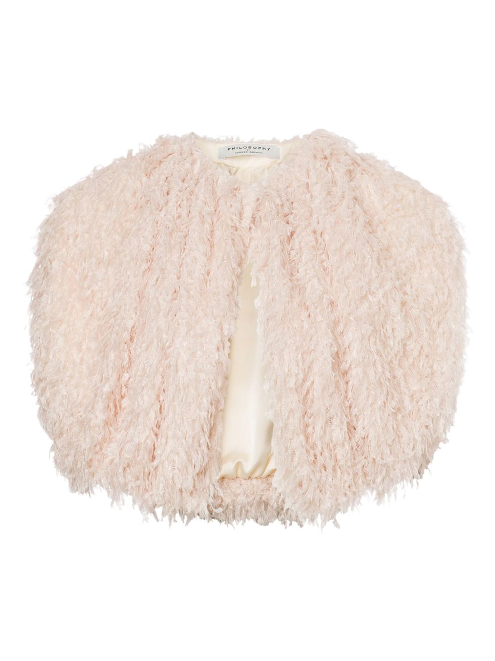 Philosophy Di Lorenzo Serafini fringed jacket - Pink