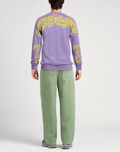 Man Sweatshirt Lilac Size L Cotton