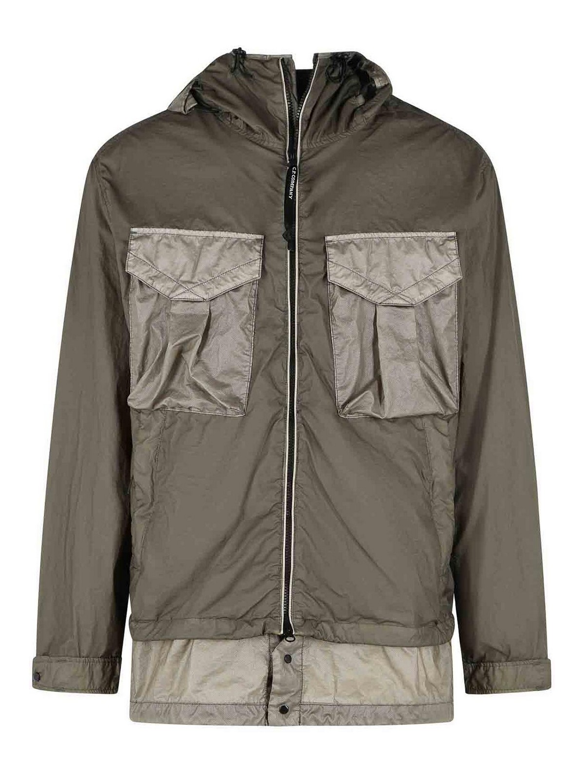 C.P. Company - hooded polyamide jacket multiple pocket
