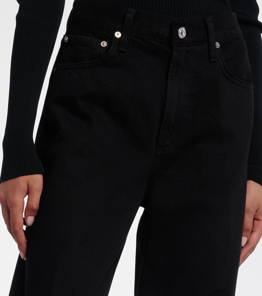 Miro high-rise barrel-leg jeans