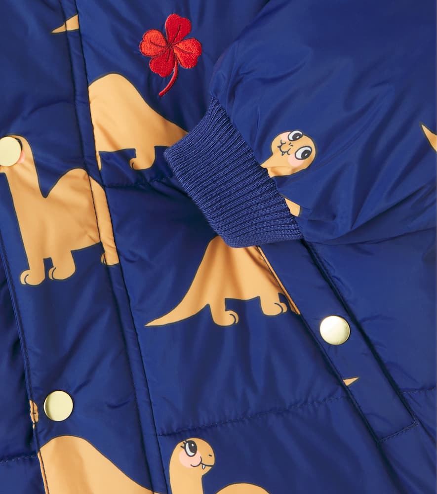 Printed puffer jacket