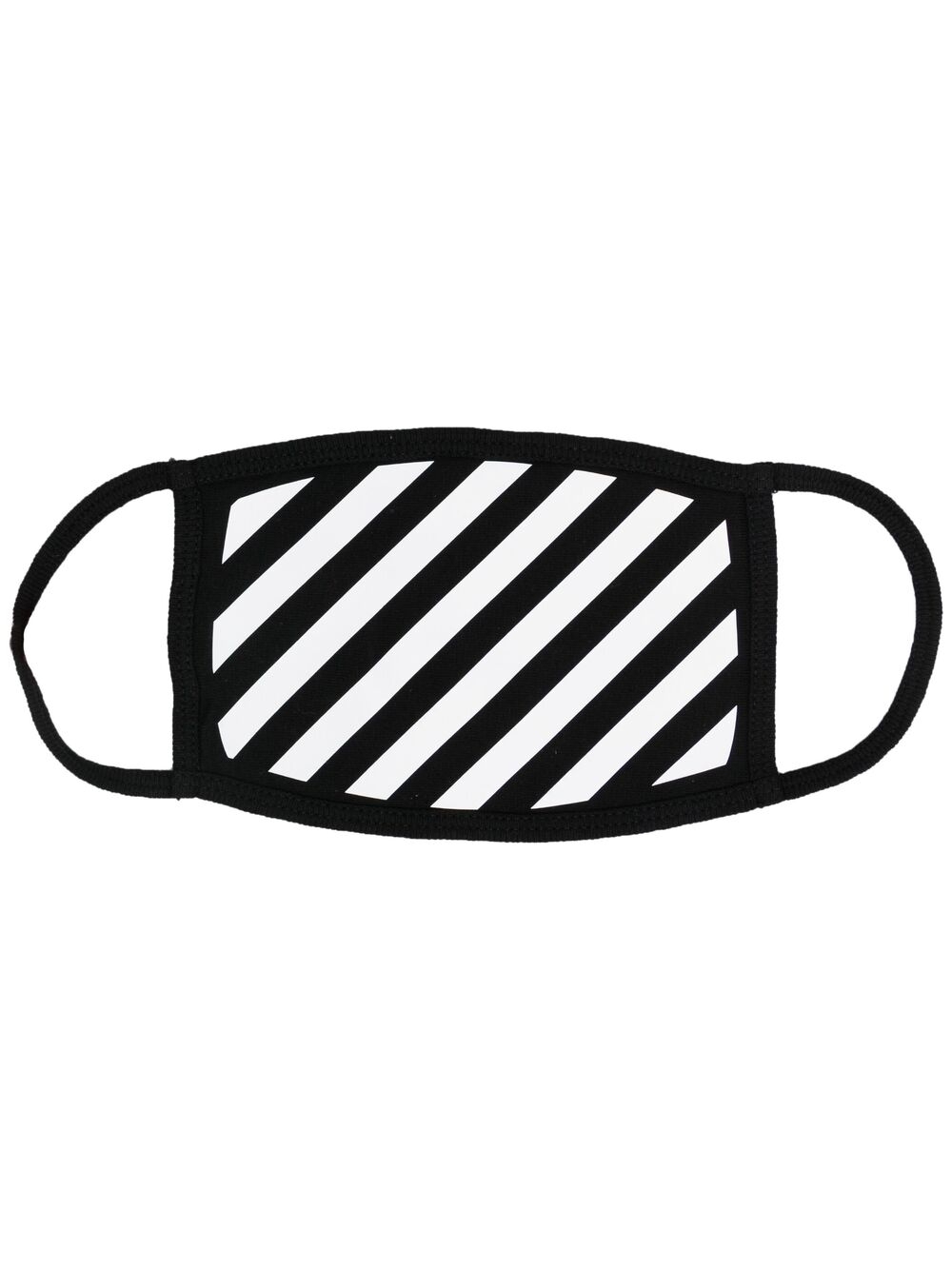 Diag-print face mask - Black