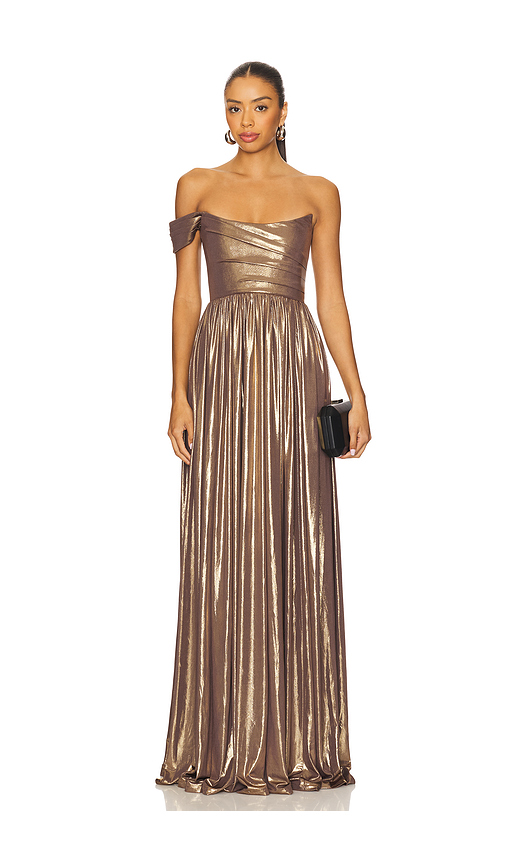 SAU LEE Kennedy Gown in Gold. 12 also , 0, 4, 6