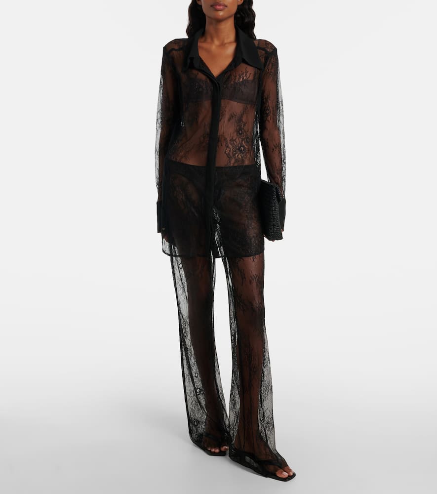Allen floral lace shirt
