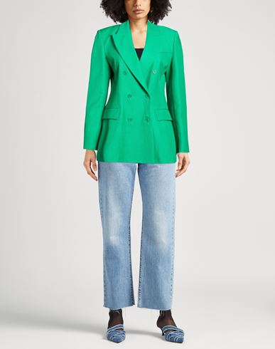 P. a.r. o.s. h. Woman Blazer Green Size M Viscose, Linen