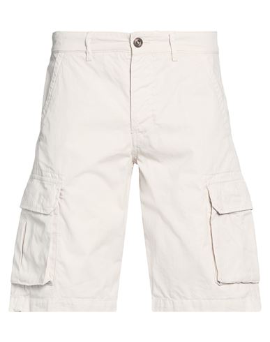 Man Shorts & Bermuda Shorts Light grey Size 26 Cotton