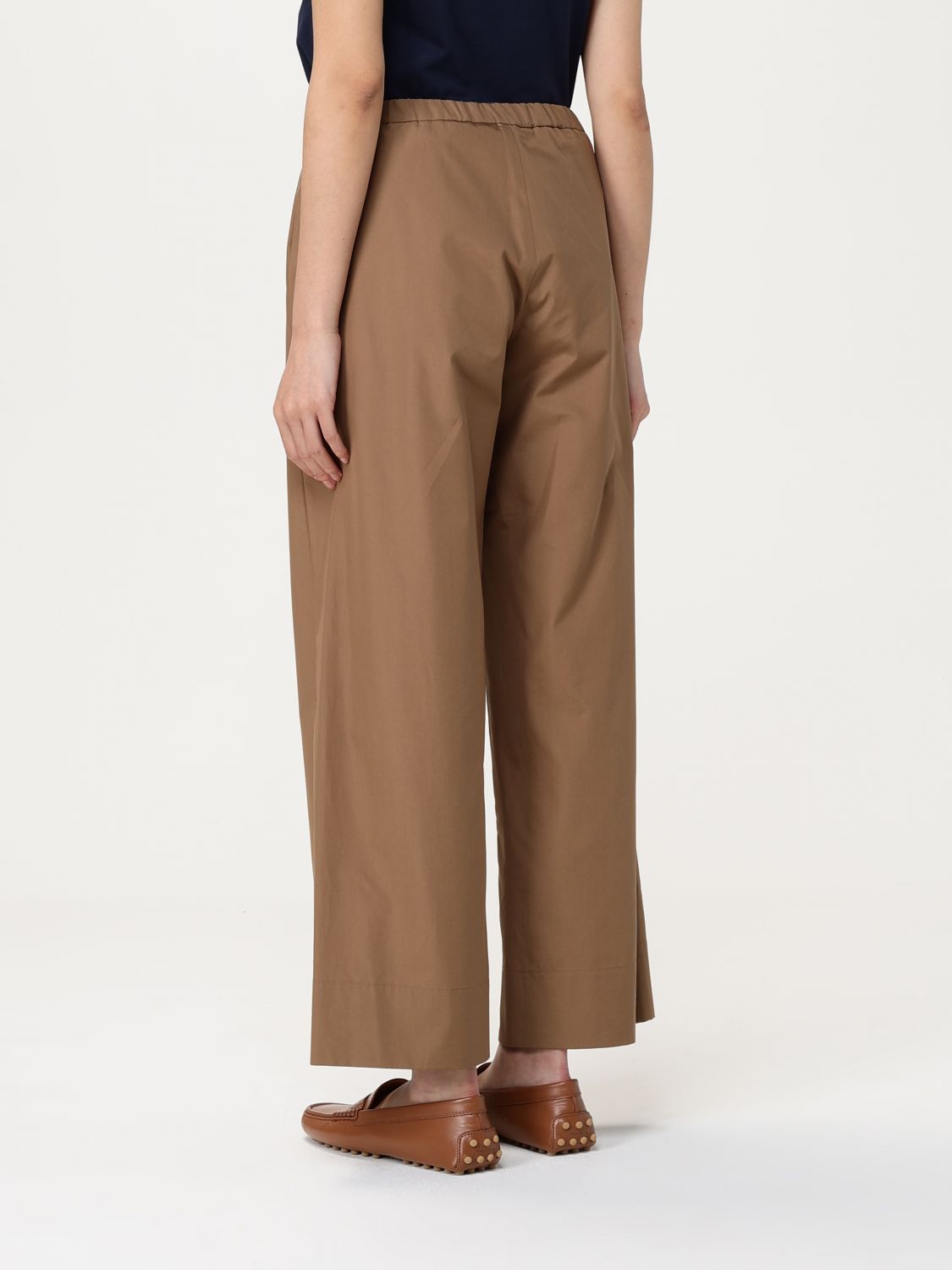 'S Max Mara paperbag-waist trousers - Brown