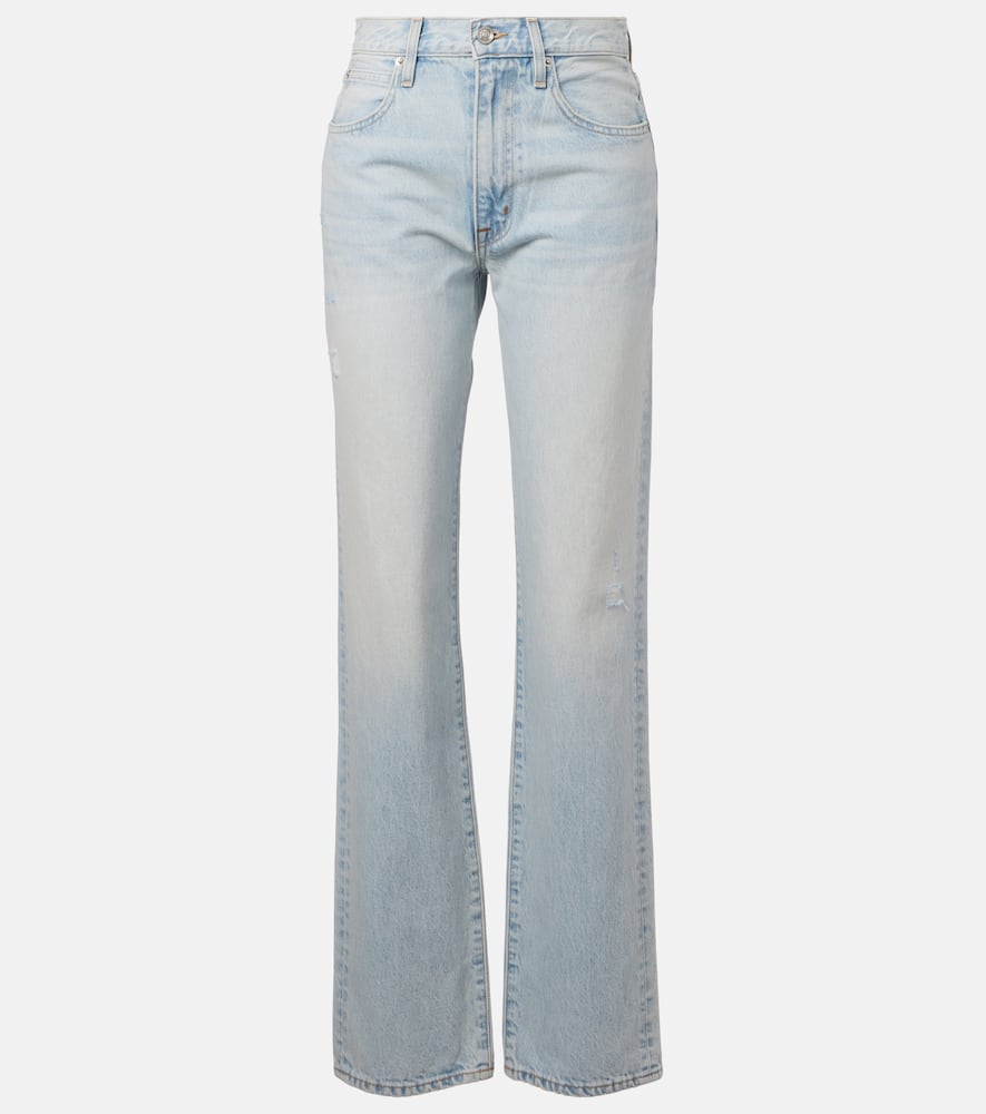 London high-rise straight jeans