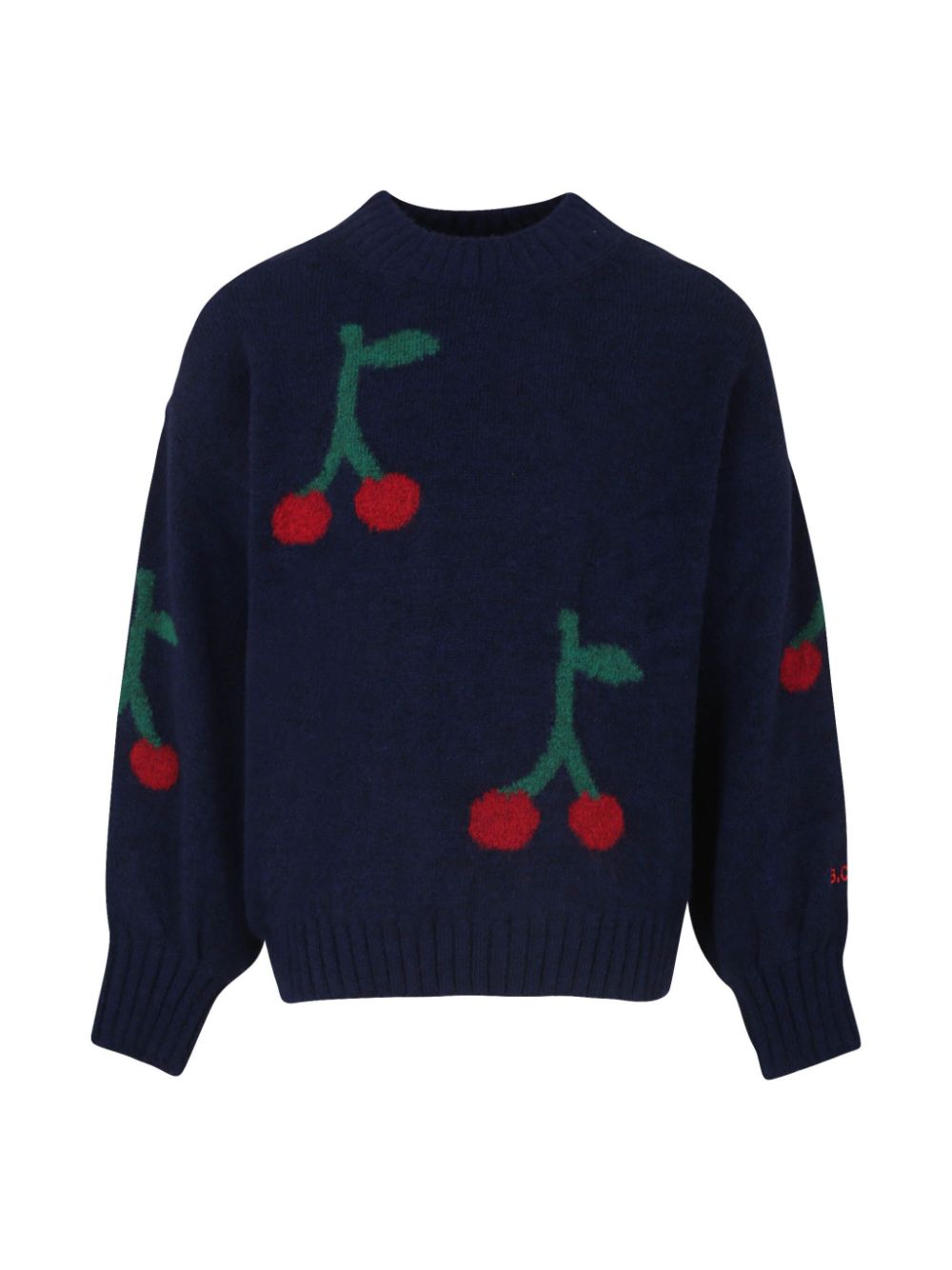 Intarsia-knit jumper - Blue