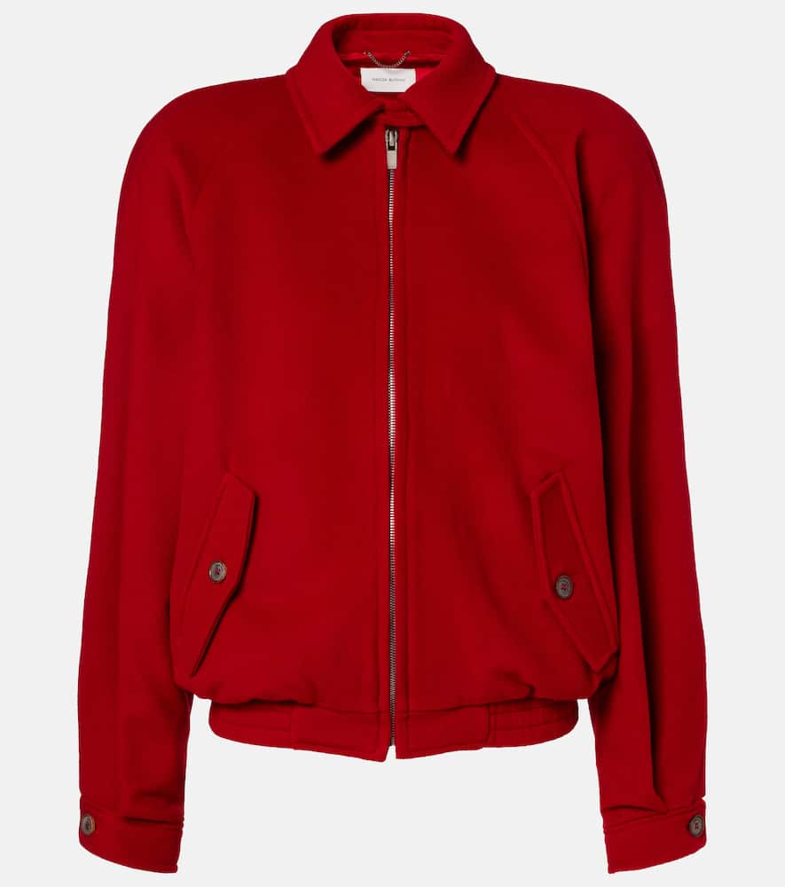 Wool bomber jacket