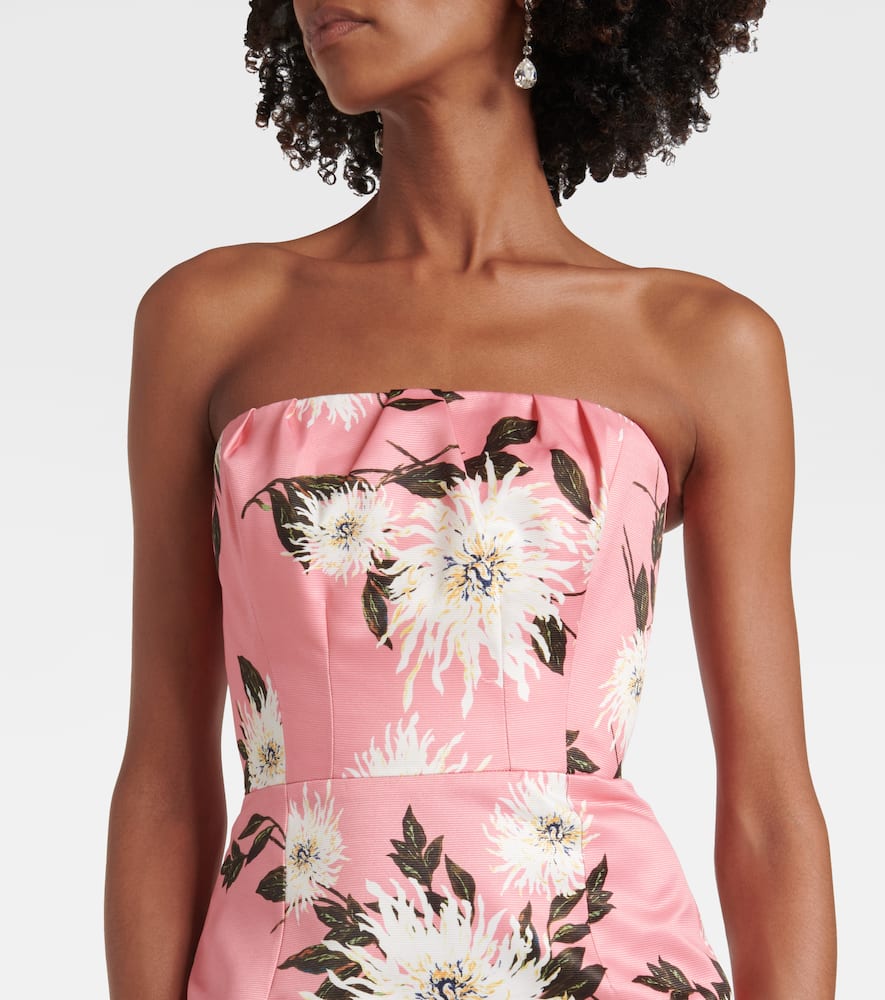 Emine floral taffeta faille gown