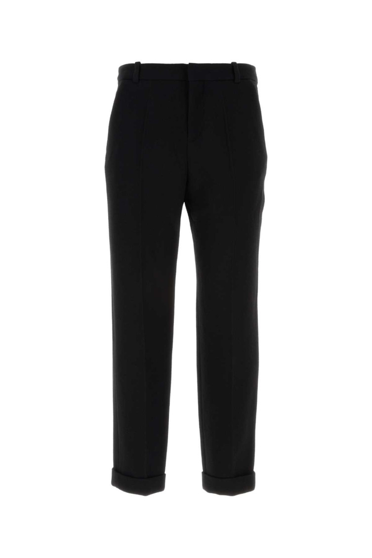 Black Wool Pant