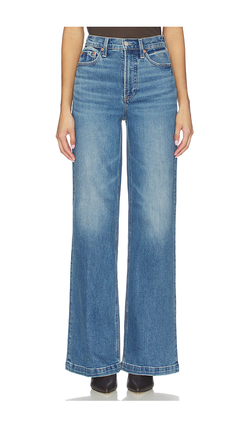 PISTOLA Lana Petite High Rise Ultra Wide Leg Jeans in Blue. - 32P also in 33P