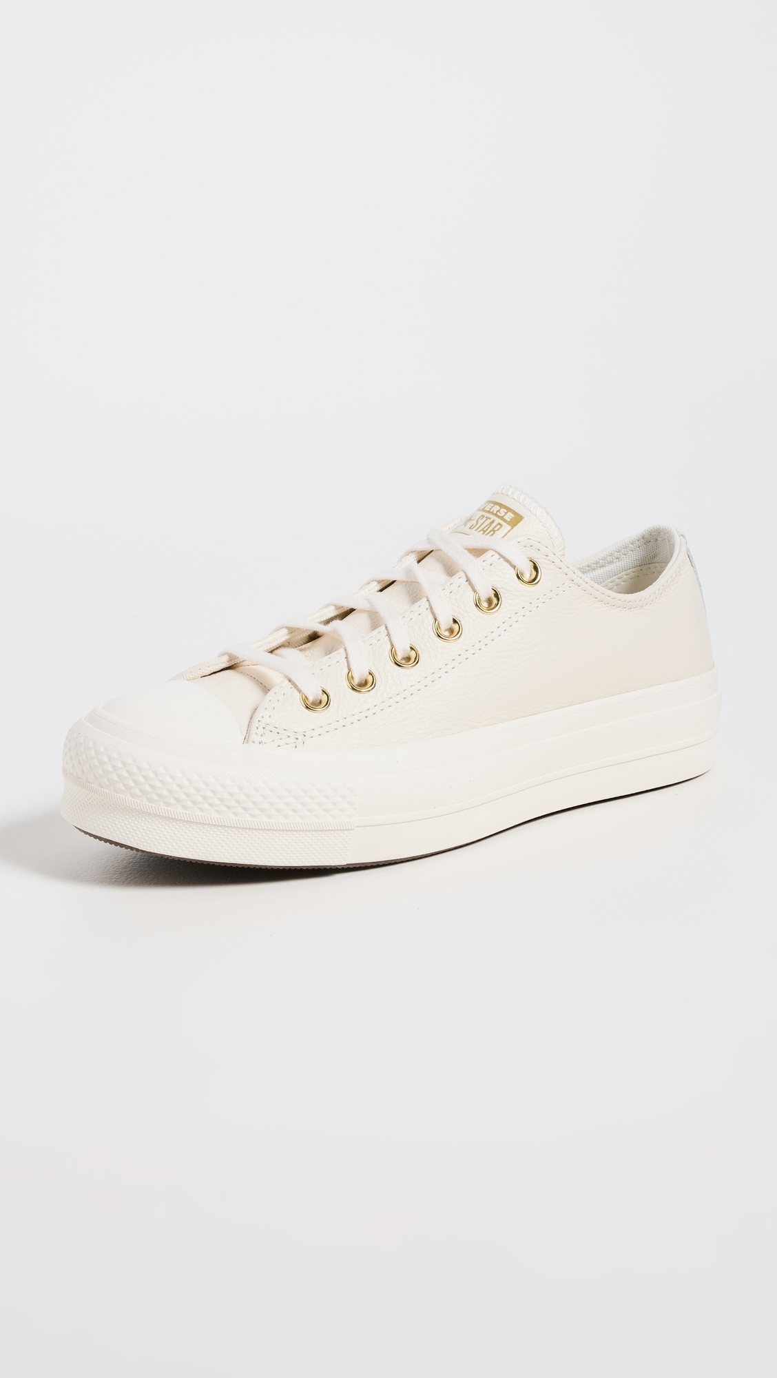 Chuck Taylor All Star Lift Platform Gold Sneakers Egret/Gold