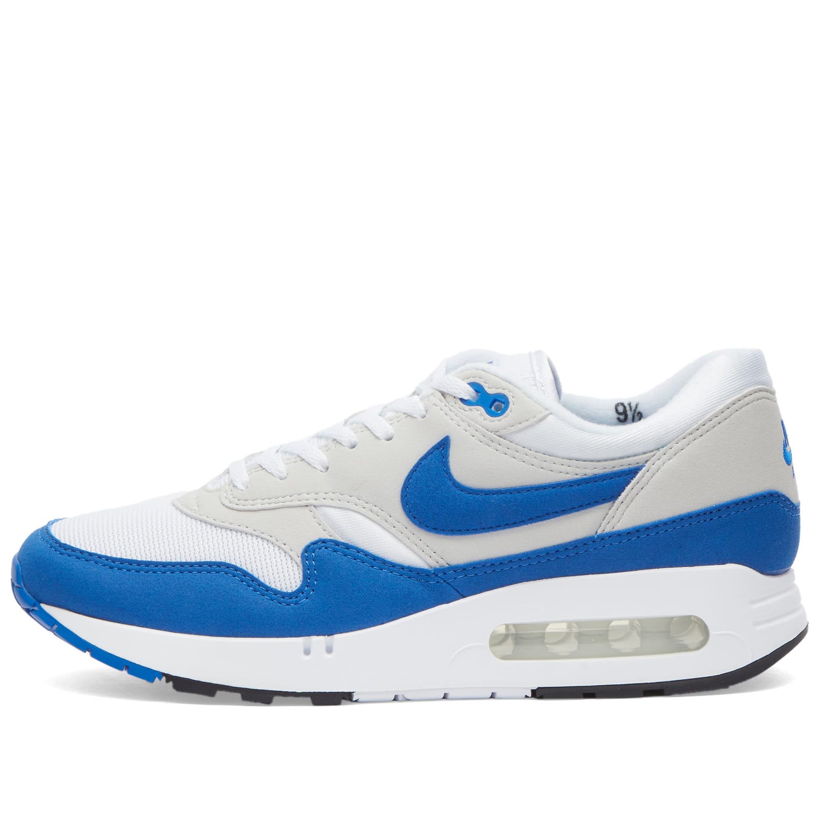 Air Max 1 '86 OG Sneakers in White/Royal Blue/Black, Size UK 6.5 