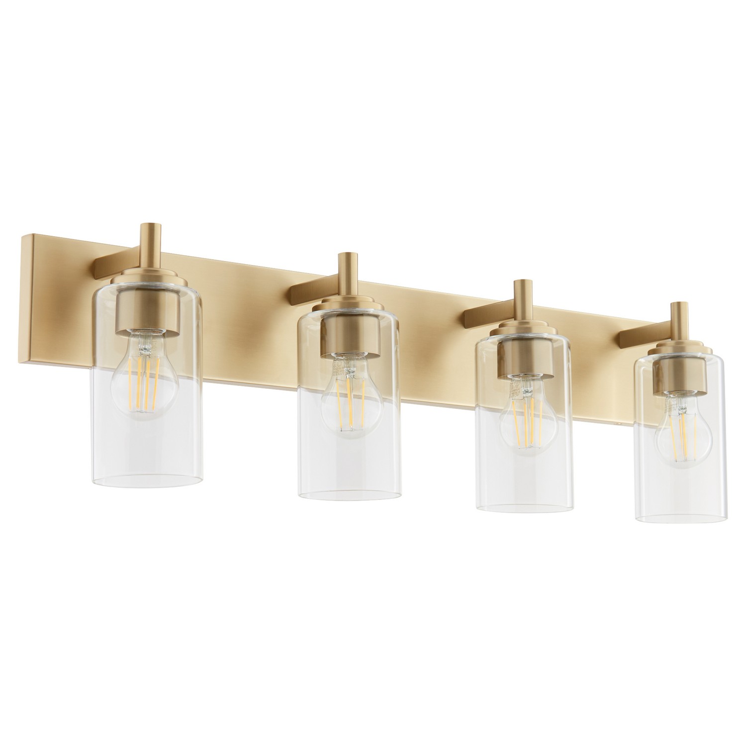 Fallstaff 4-Light Bathroom Vanity Light in Aged Bra