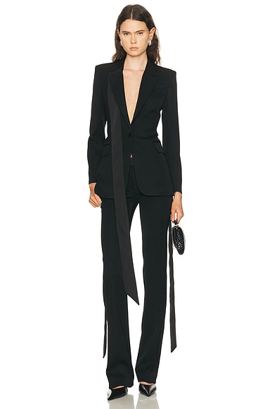 THE ATTICO Blazer in Black - Black. 36 also in