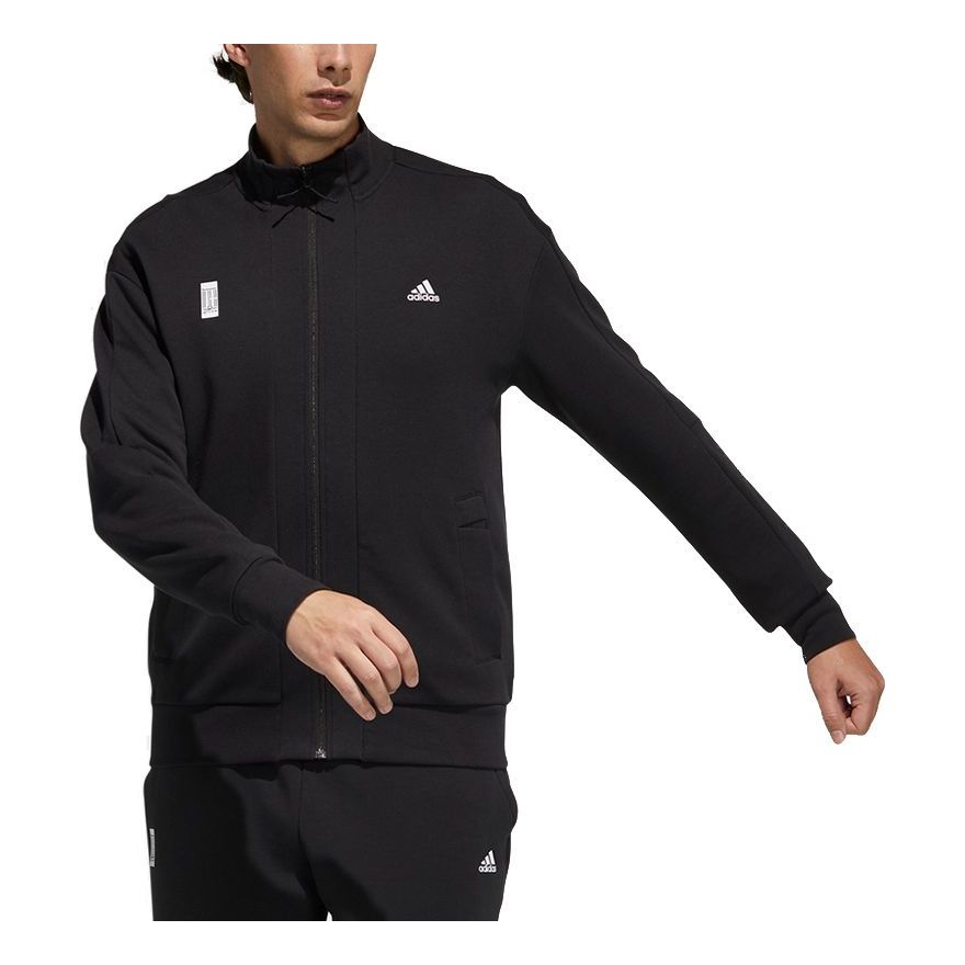 Men's Wj Kn Tracktop Martial Arts Series Sports Stylish Logo Jacket Black