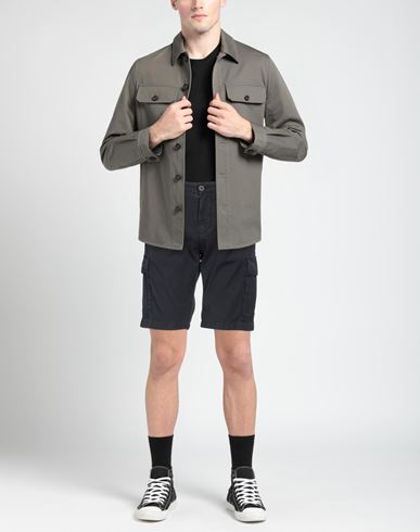Man Shorts & Bermuda Shorts Navy Size 32 Cotton, Elastane