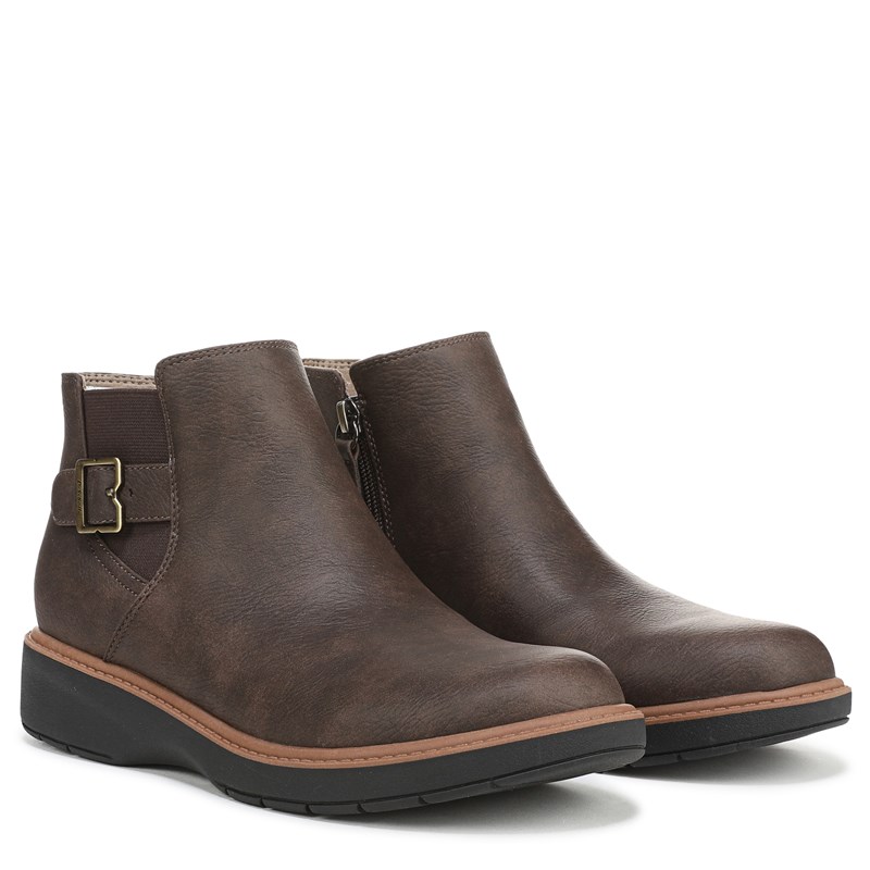 Women's Calm One Ankle Boots (Dark Brown)