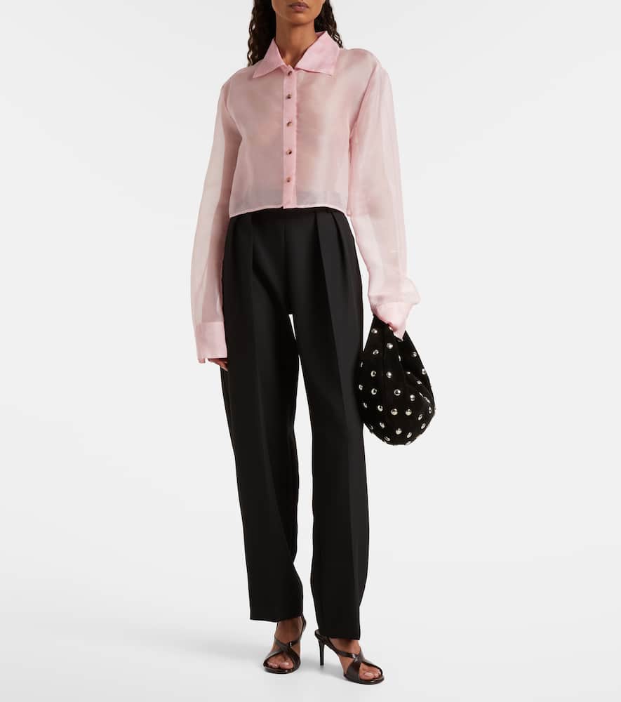 Jasen silk organza shirt