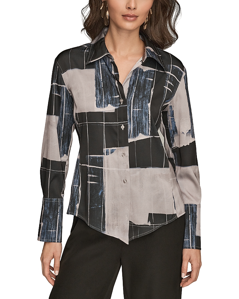 Long Sleeve V Neck Blouse