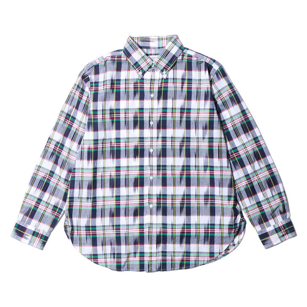 BD2 IKAT Madras Shirt Navy
