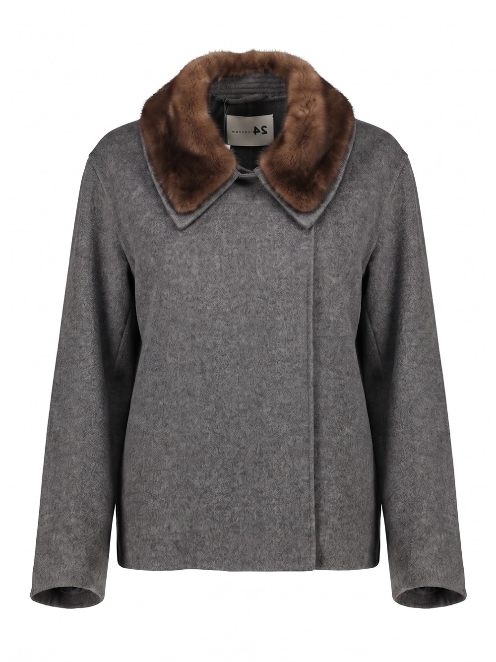 Cashmere Jacket With Mink Details