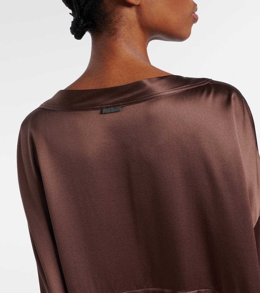 Silk satin blouse