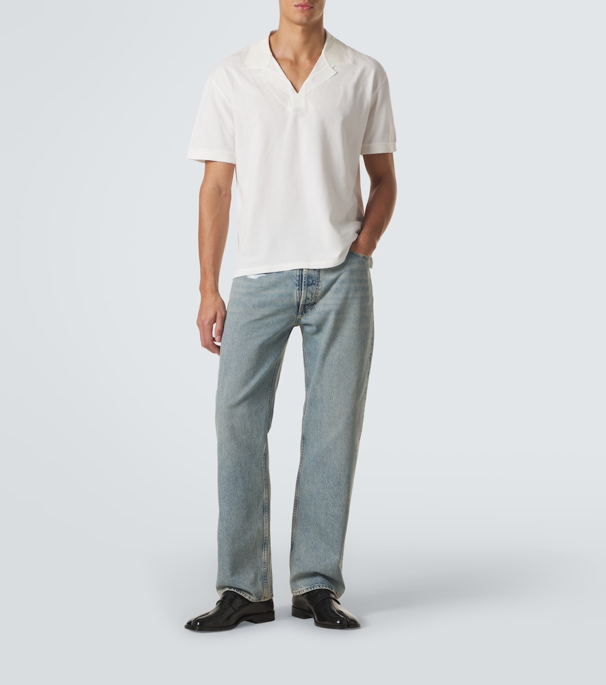 Cotton piqué polo shirt