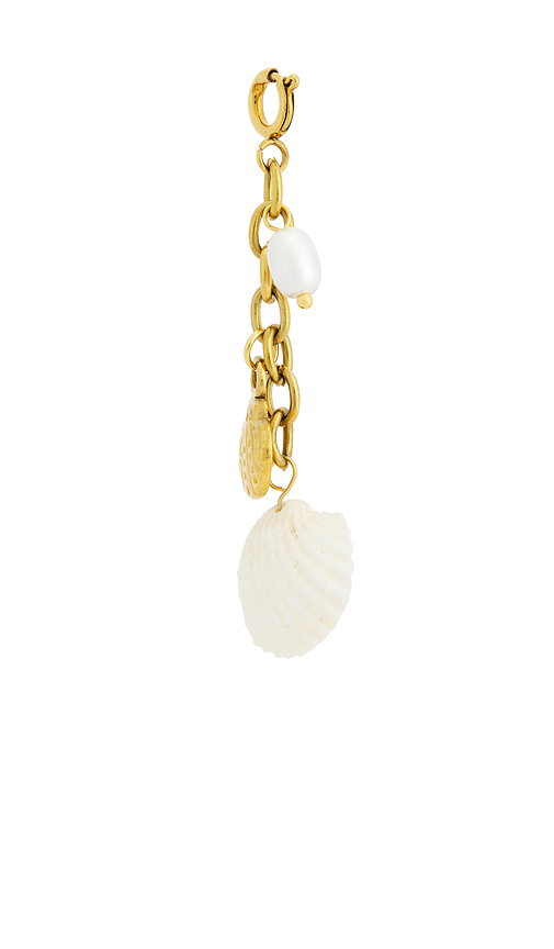 Casa Clara Sunday Shell & Pearl Bikini Clip in Metallic Gold