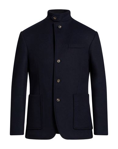 Platinum Man Jacket Midnight blue Size 44 Wool, Cashmere