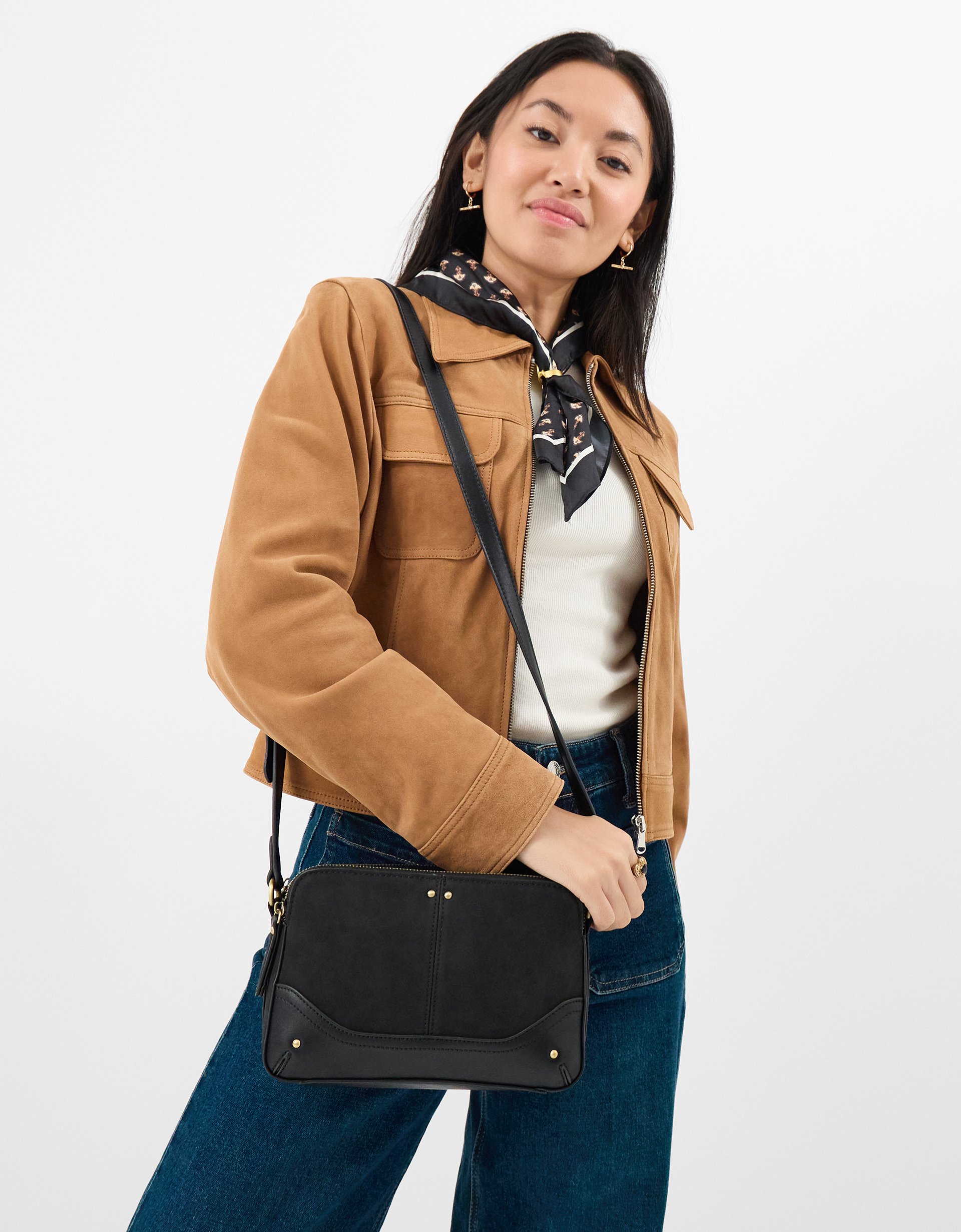 Western Crossbody Bag Black