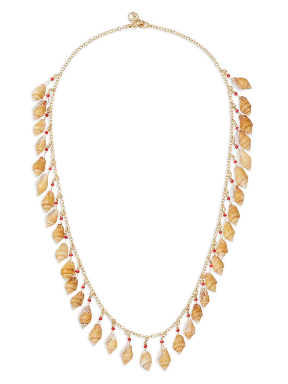 Seashell-charm necklace - White