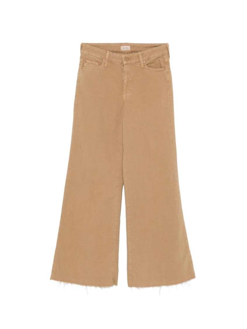 Beige Straight Mid Rise Jean