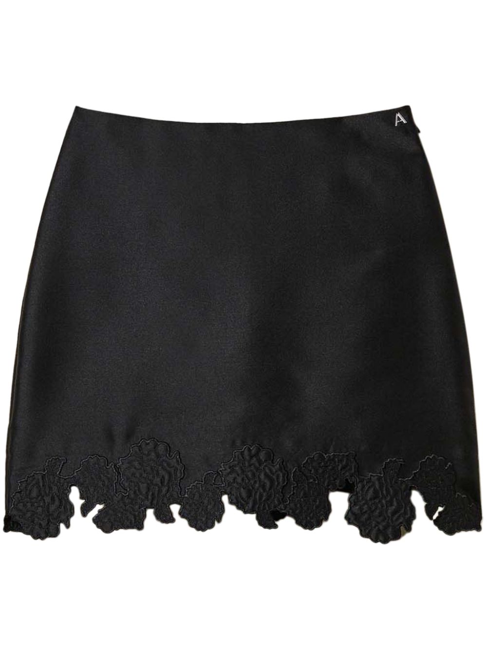 Twill miniskirt - Black