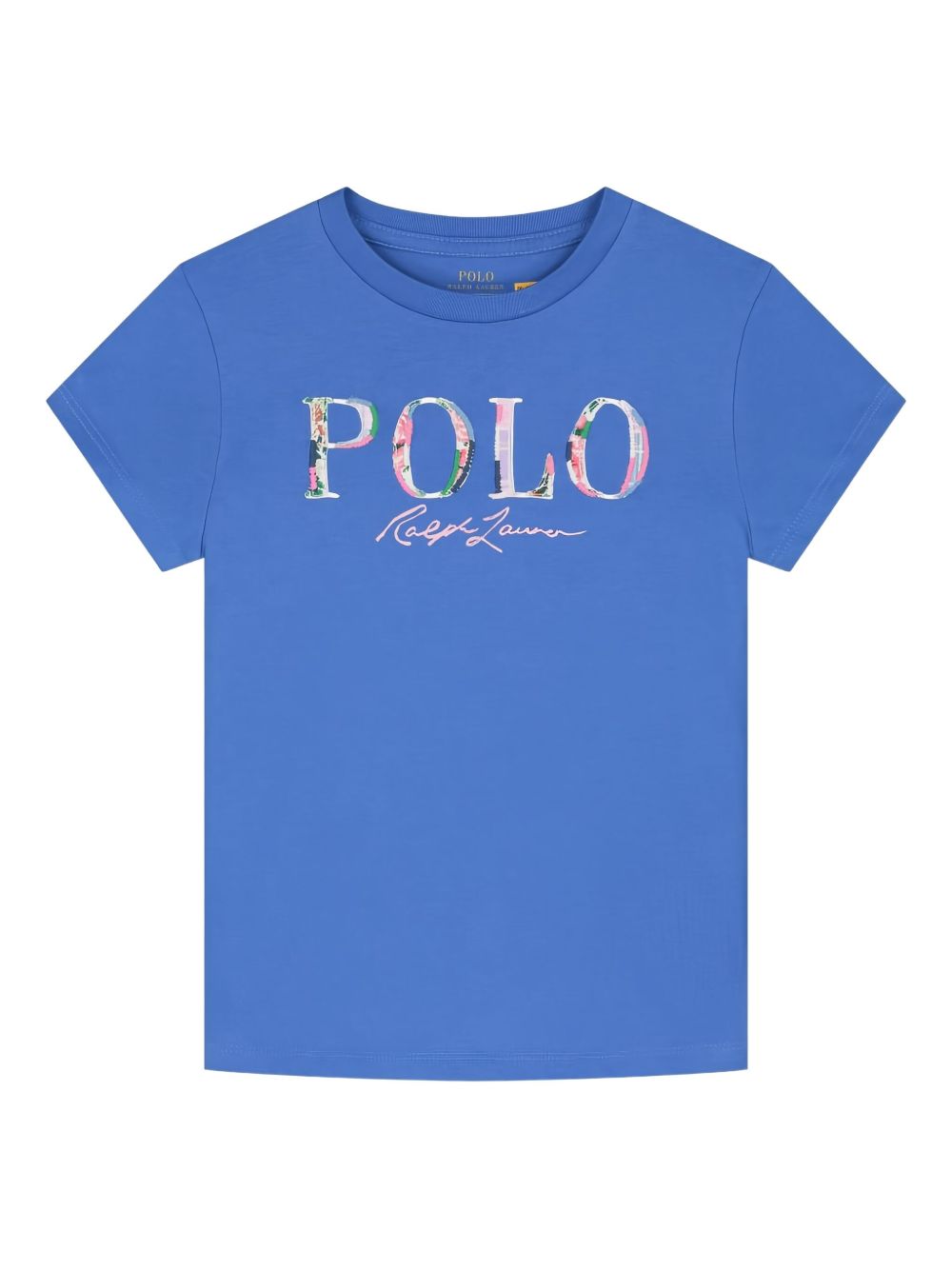 Logo-embroidered T-shirt - Blue