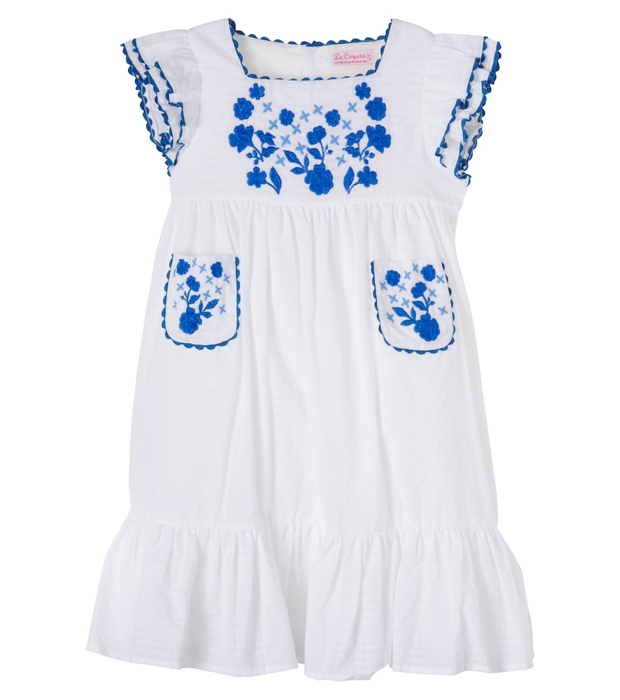 Evelyn embroidered cotton dress