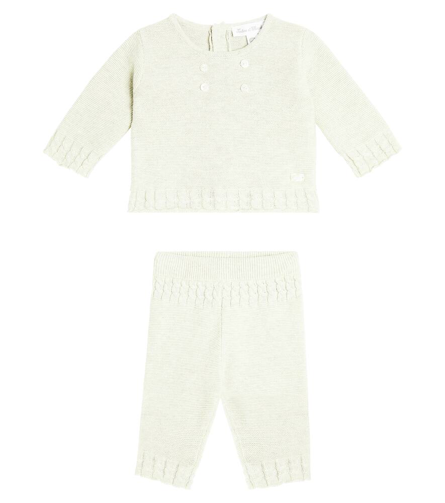 Tartine et Chocolat Baby cotton sweatshirt and leggings set