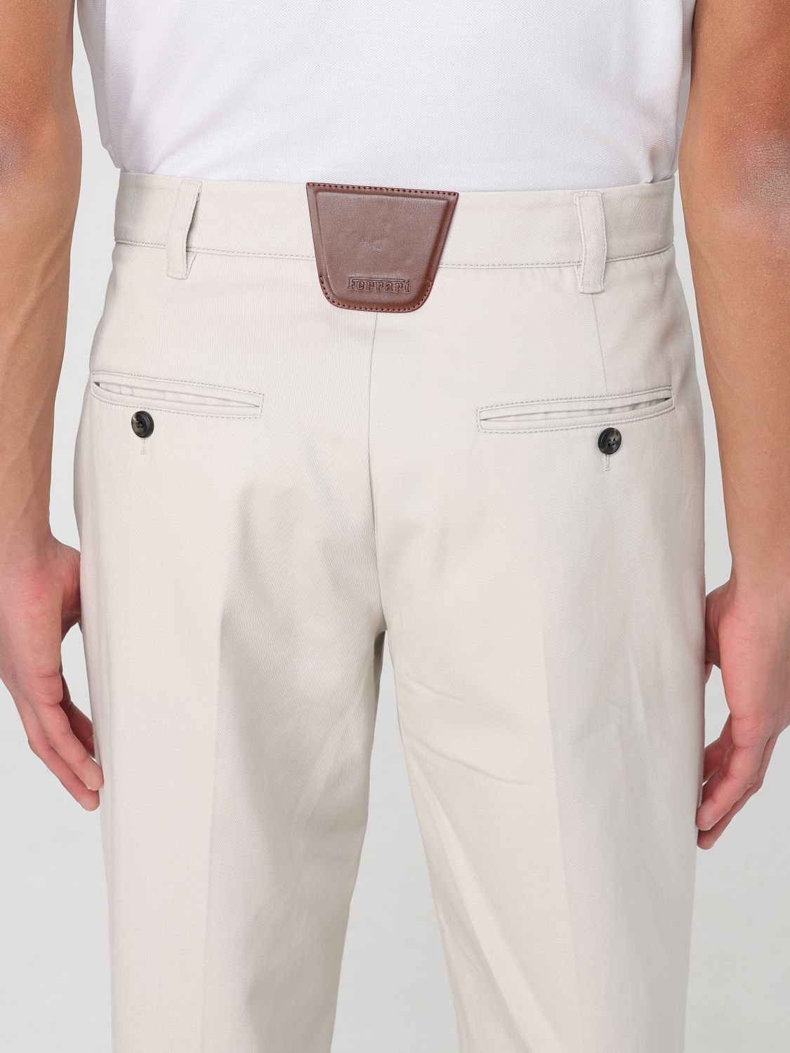 Pants FERRARI Men color Beige