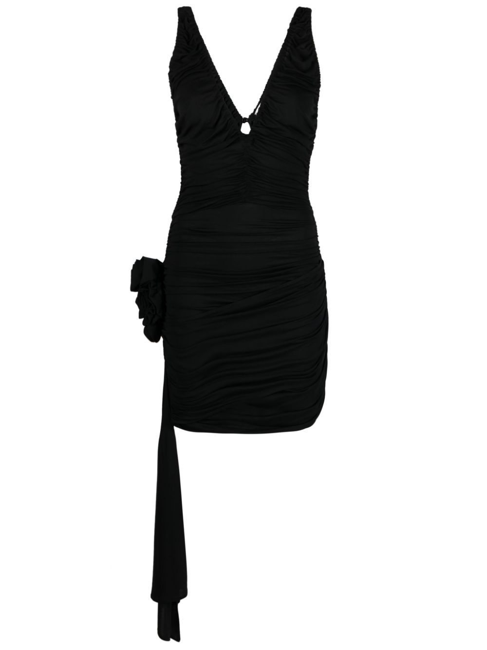 Sleeveless mini dress - Black