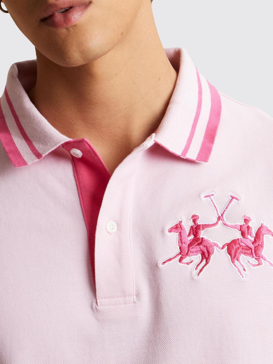 Polo Shirt Men color Royal Blue