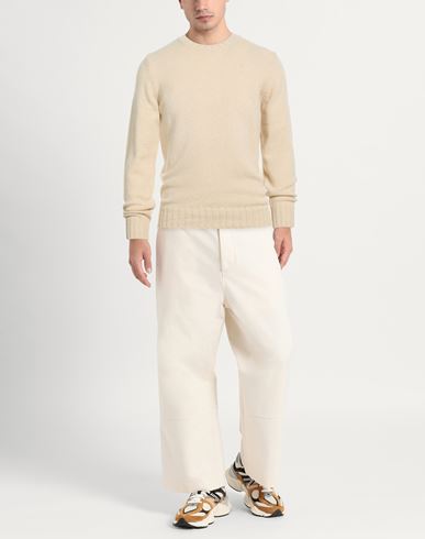 Man Sweater Sand Size 38 Merino Wool