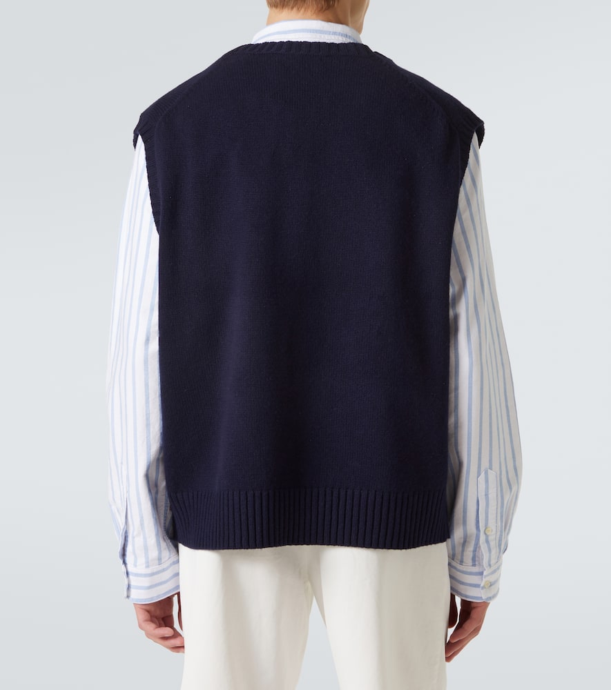 Wool and cotton sweater vest