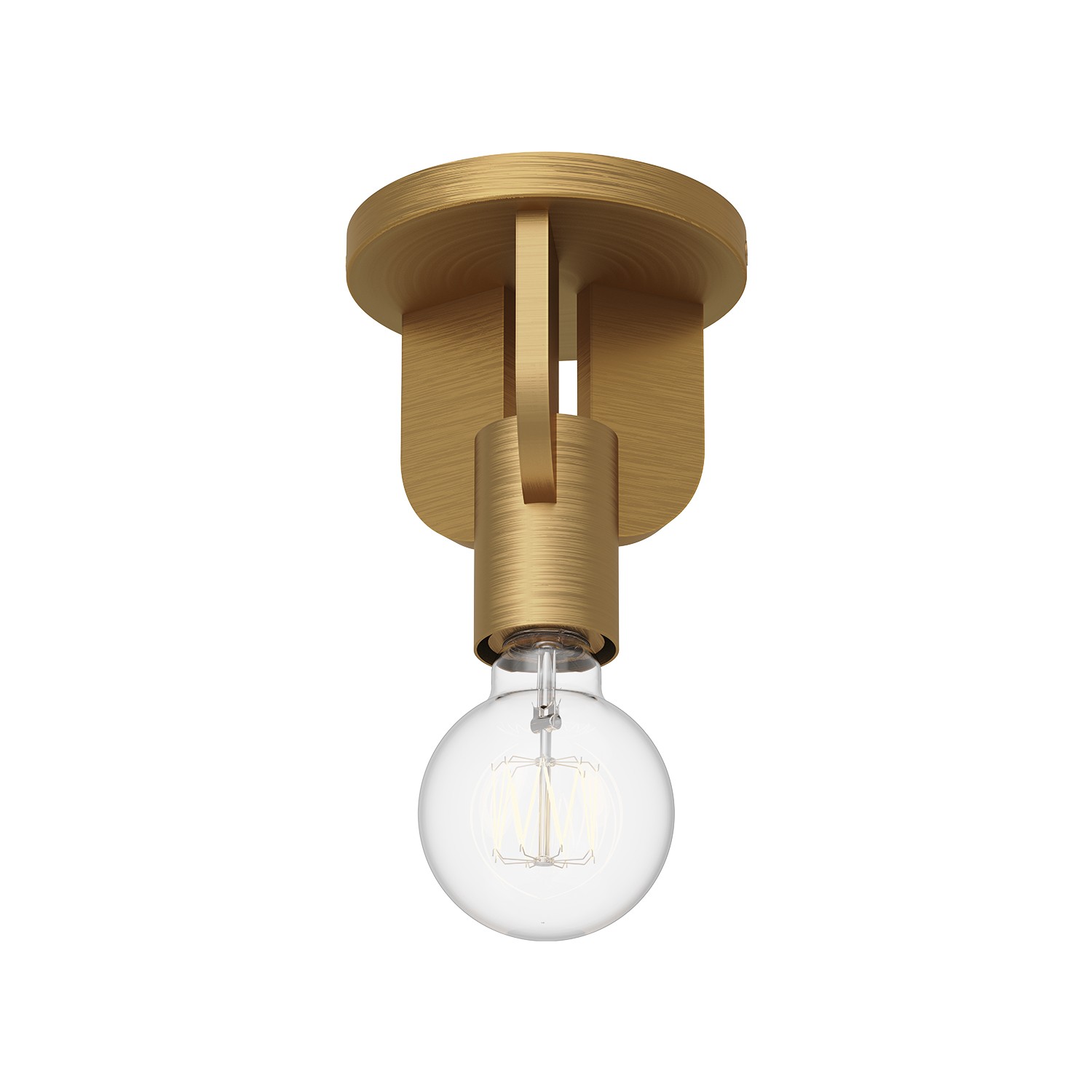 Aged Gold One Light Semi-Flush Mount from the Claire Collection