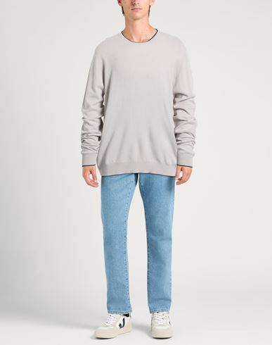 Man Sweater Light grey Size 48 Wool, Cashmere, Viscose