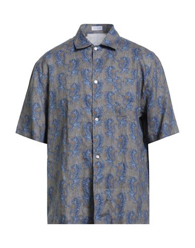 Man Shirt Mustard Size 16 Linen