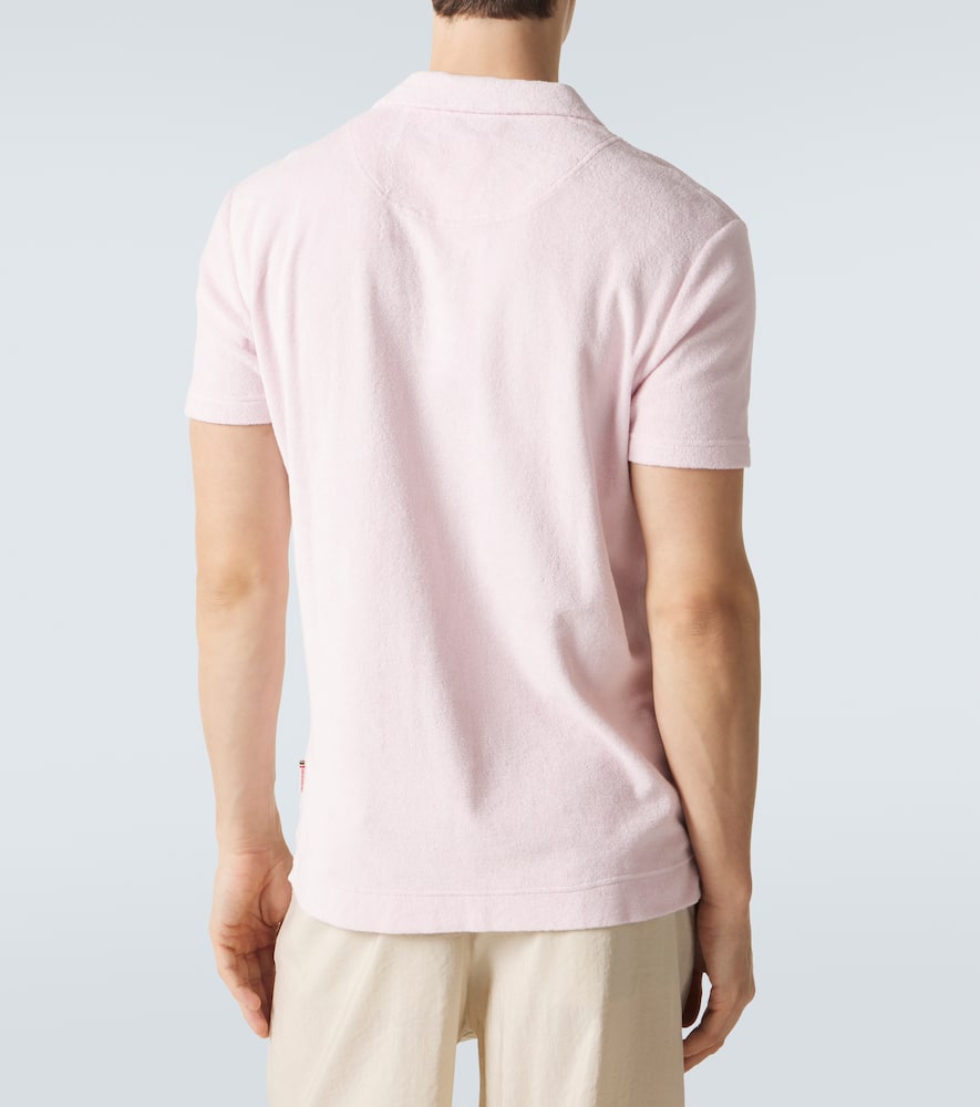 Cotton terry polo shirt